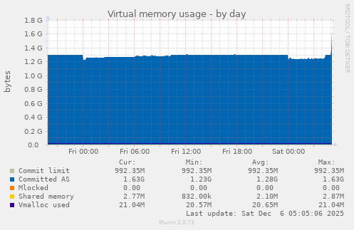 Virtual memory usage