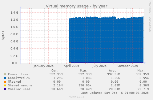 Virtual memory usage